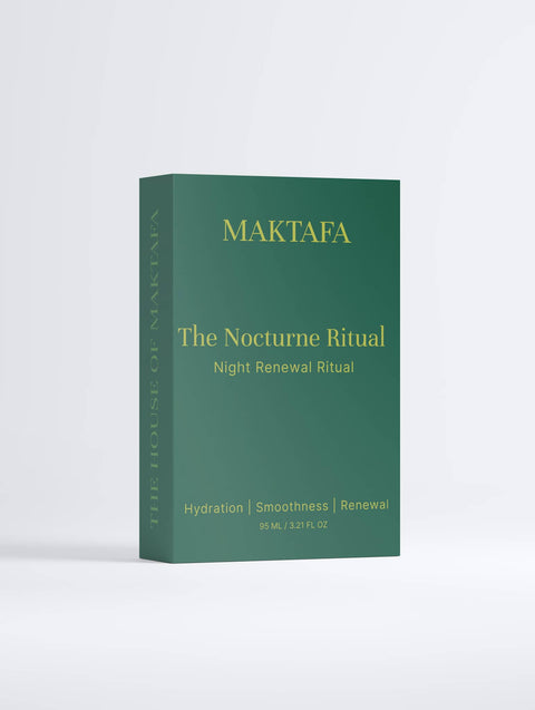 Front of the emerald Nocturne Ritual presentation box with gold lettering.