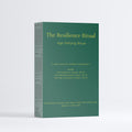 Reverse of the The Resilience Ritual presentation box showing printed product information.